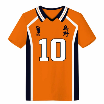 Karasuno Haikyuu Shirt Orange/Black