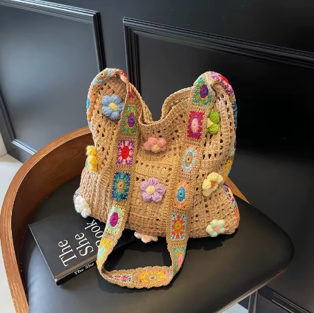 Bolso de Ganchillo Hecho a Mano