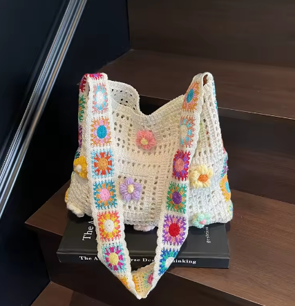 Bolso de Ganchillo Hecho a Mano