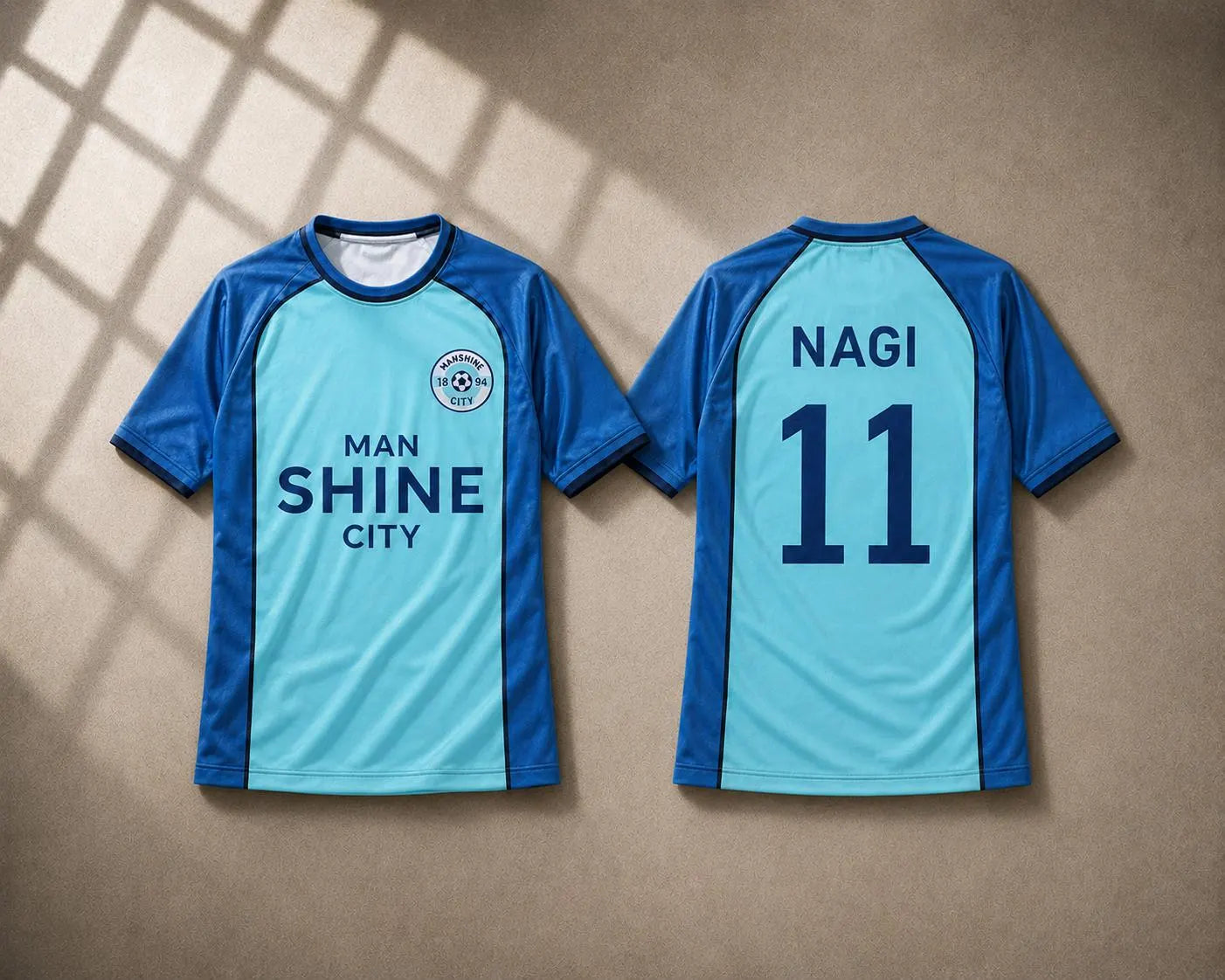 Man Shine City Blue Lock Shirt