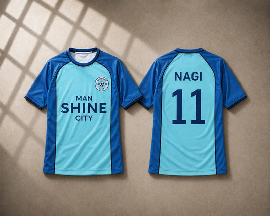 Man Shine City Blue Lock Shirt